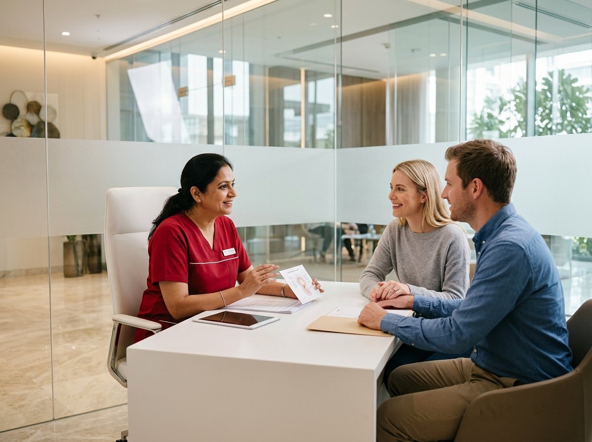 NRI Couple in consultation