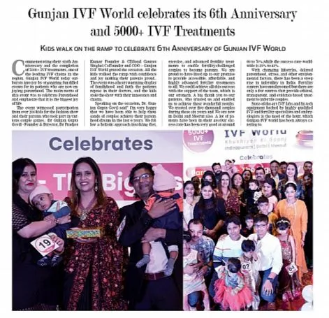 Gunjan IVF World celebrates 6th-Anniversary