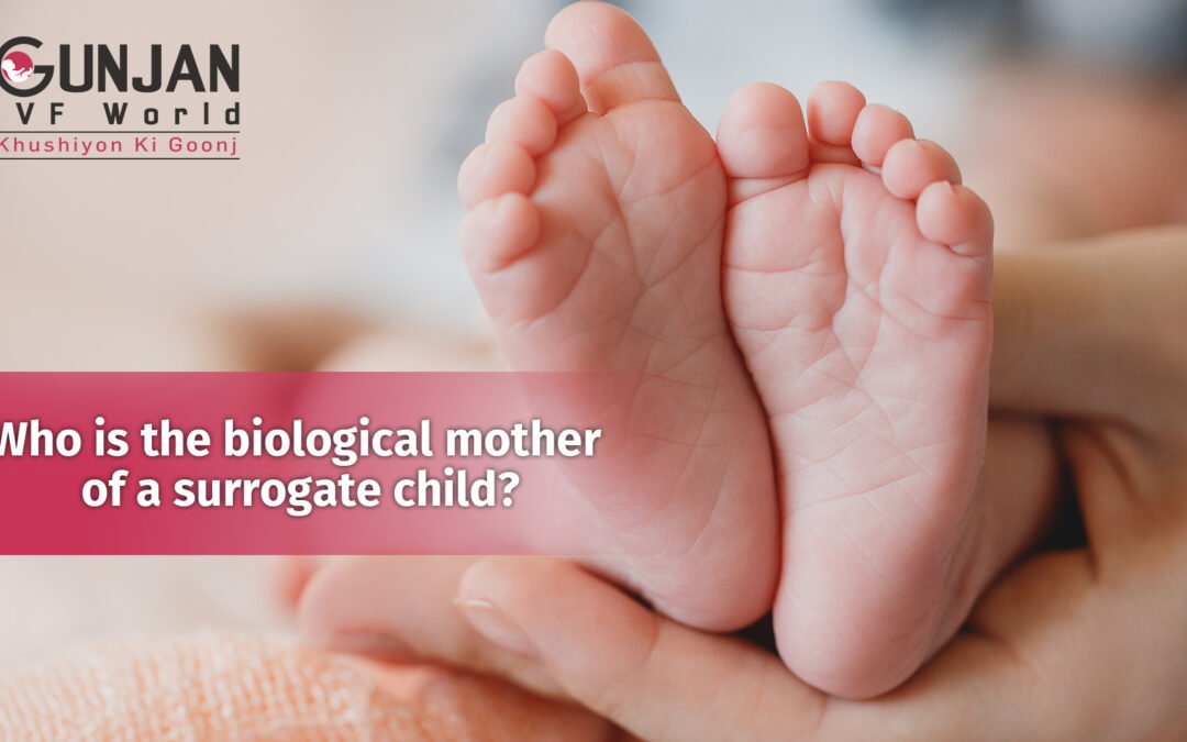Who is the biological mother of a surrogate child?